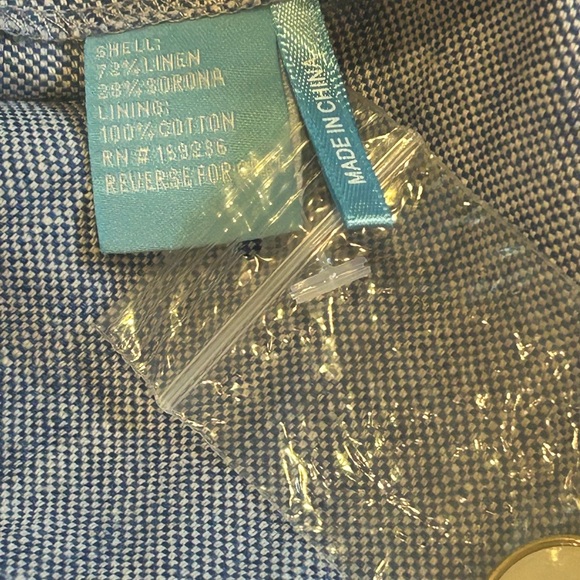 NWOT J McLaughlin Leah Linen-Blend Midi Dress. Chambray women’s size 4 side zip - Picture 13 of 13